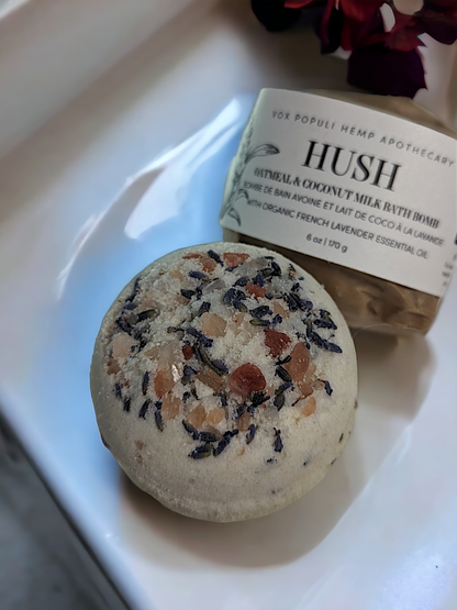 Hush Oatmeal &amp; Coconut Milk Bath Bomb
